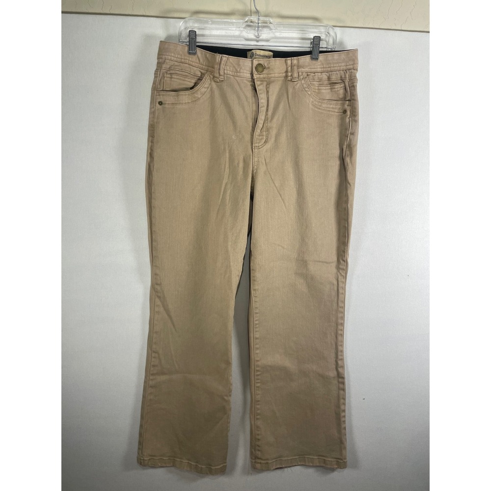 Democracy Ab Technology Tan Bootcut Jeans Womens Size 16 Stretch Beige Pants - Picture 2 of 8